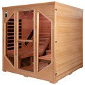 Sauna infrarouge LOUNGE 2 places panneaux carbone et céramique 3300W - Snö