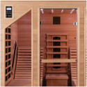 Sauna infrarouge LOUNGE 2 places panneaux carbone et céramique 3300W - Snö