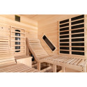 Sauna infrarouge LOUNGE 2 places panneaux carbone et céramique 3300W - Snö