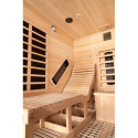 Sauna infrarouge LOUNGE 2 places panneaux carbone et céramique 3300W - Snö