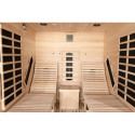 Sauna infrarouge LOUNGE 2 places panneaux carbone et céramique 3300W - Snö