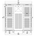 Sauna infrarouge LOUNGE 2 places panneaux carbone et céramique 3300W - Snö