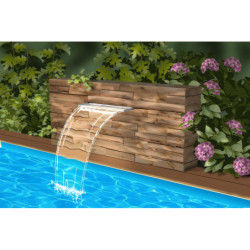 Lame d'eau Niagara en Acrylic 30cm avec LED - Ubbink