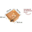 Sauna traditionnel d’angle Lilja Plug &Play - 4 à 6 places 68mm KARIBU