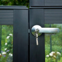 Serre de jardin sur muret 18,8m² anthracite en verre trempé Grand Oase - Juliana