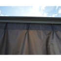 Rideaux en polyester gris pour pergola Palermo 3000 - Palram