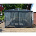 Moustiquaire en polyester léger pour pergolas Palermo 3000/3500/3600 + Milano 3000 + Martinique 3600 Palram