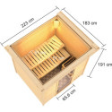 Sauna traditionnel Adelina Woodfeeling - 3 à 4 places 38mm KARIBU