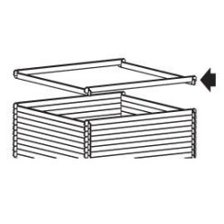 Madriers supplémentaires en bois traité autoclave pour abris de jardin SOLID