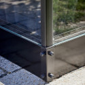 Embase pour serre Qube laquée noir 9,9m² de Halls