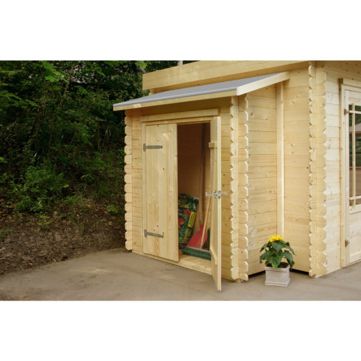 Armoire adossée en bois traité autoclave grand modèle pour abri de jardin Solid