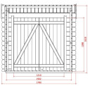 Armoire adossée en bois traité autoclave grand modèle pour abri de jardin Solid