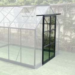 Kit porte complète supplémentaire pour serres alu et verre autoportantes largeur 244cm Green Protect