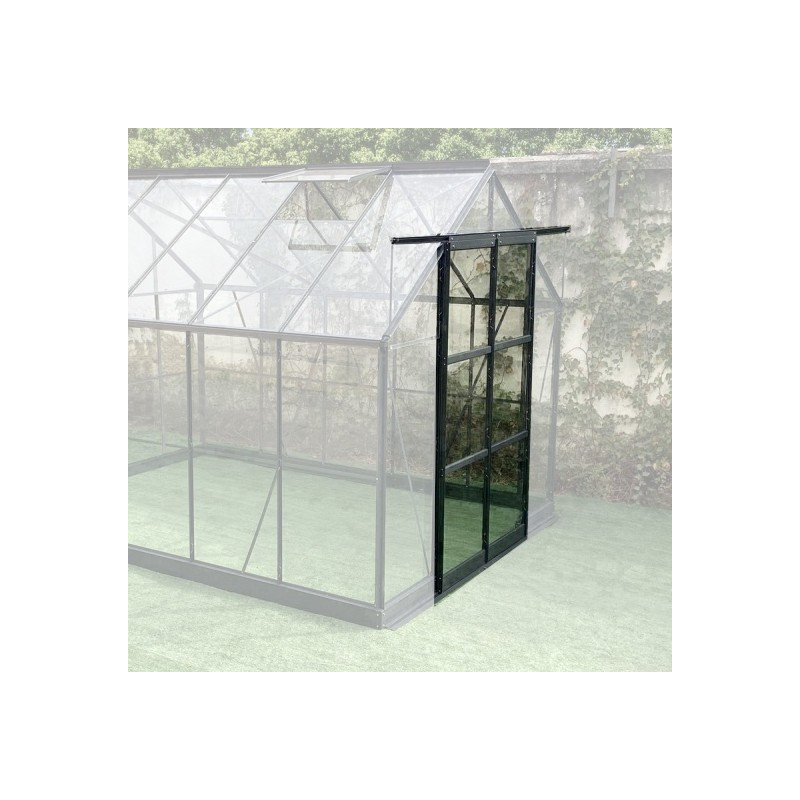 Kit porte complète supplémentaire pour serres alu et verre autoportantes largeur 244cm Green Protect