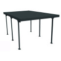Carport 1 voiture en métal anthracite 15,58m² - DURAMAX