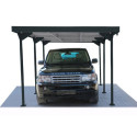 Carport 1 voiture en métal anthracite 15,58m² - DURAMAX