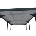 Carport 1 voiture en métal anthracite 15,58m² - DURAMAX