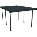 Carport 1 voiture en métal anthracite 15,58m² - DURAMAX