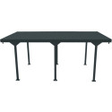 Carport 1 voiture en métal anthracite 15,58m² - DURAMAX