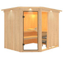 Sauna traditionnel d'angle FIONA 3 - 5 à 6 places 68mm KARIBU