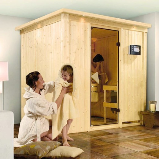 Sauna traditionnel Daria Plug &Play - 4 à 6 places 68mm KARIBU