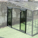 Kit porte supplémentaire serre de jardin 258x190 cm Green Protect - Aluminium et verre trempé