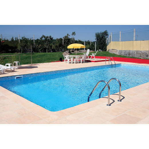 Piscine acier rectangulaire fond plat 5x3xH1,40m avec échelle inox SUNKIT JUPITER