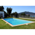 Piscine acier rectangulaire fond plat 6x3xH1,40m avec échelle inox SUNKIT JUPITER