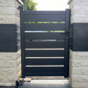 Portillon battant ajouré en aluminium SPACE 100x140cm - X-Métal