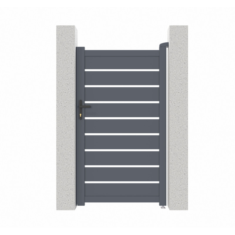 Portillon battant ajouré en aluminium SPACE 100x158cm - X-Métal