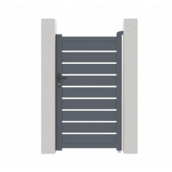 Portillon battant ajouré en aluminium SPACE 100x176cm - X-Métal