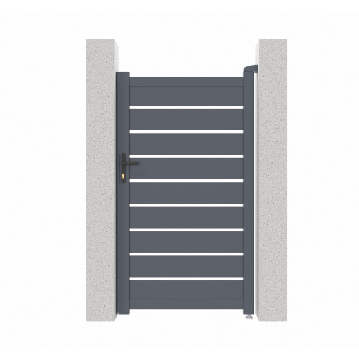 Portillon battant ajouré en aluminium SPACE 100x176cm - X-Métal