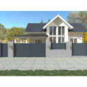 Portillon battant en aluminium 100x158cm GARDE X-Métal