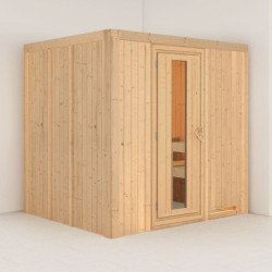 Sauna traditionnel Daria Plug &Play - 4 à 6 places 68mm KARIBU
