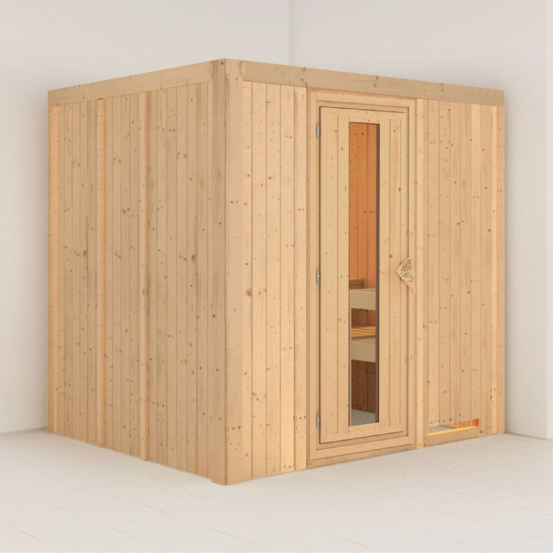 Sauna traditionnel Daria Plug &Play - 4 à 6 places 68mm KARIBU