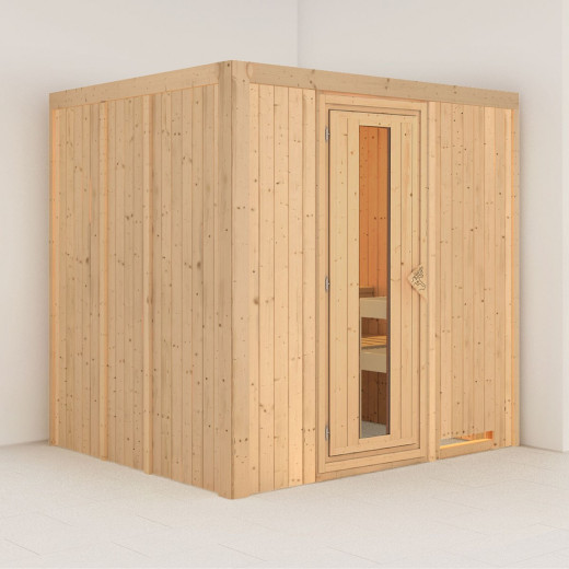 Sauna traditionnel Daria Plug &Play - 4 à 6 places 68mm KARIBU