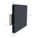 Portillon battant en aluminium 100x158cm FANCY X-Métal