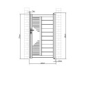 Portillon battant en aluminium 100x173cm FANCY X-Métal