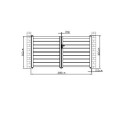 Portail battant ajouré en aluminium SPACE G 300x158cm X-Métal