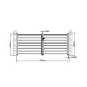 Portail battant ajouré en aluminum SPACE G 350x140cm - X-Métal