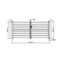 Portail battant ajouré en aluminium SPACE G 350x158cm - X-Métal