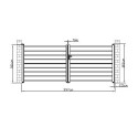 Portail battant ajouré en aluminium SPACE G 392x158cm - X-Métal
