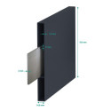 Portail coulissant ajouré en aluminium SPACE COUL 300x158cm - X-Métal
