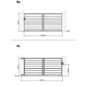Portail coulissant ajouré en aluminium SPACE COUL 350x158cm X-Métal