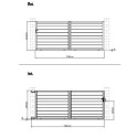 Portail coulissant ajouré en aluminium SPACE COUL 392x158cm - X-Métal