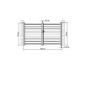 Portail battant plein en aluminium 300x173cm GARDE G X-Métal
