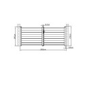 Portail battant plein en aluminium 350x142cm GARDE G X-Métal