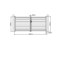 Portail battant plein en aluminium 350x158cm GARDE G X-Métal