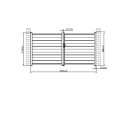Portail battant plein en aluminium 350x173cm GARDE G X-Métal