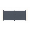 Portail battant plein en aluminium 392x142cm GARDE G X-Métal